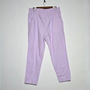 PS Gitano Women's Pants 20W Short Lavender Elastic Waist Cotton